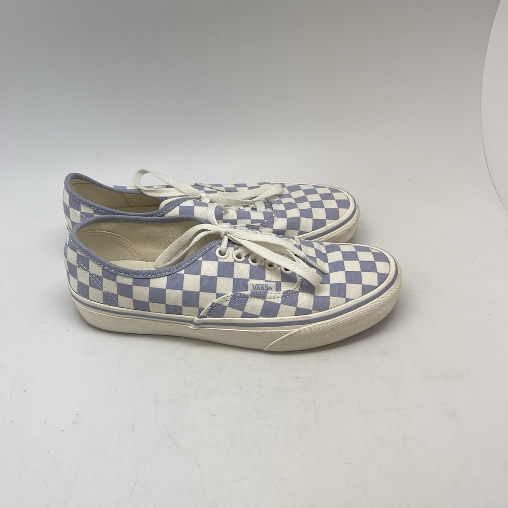 Vans Sneakers Womens 8 Old Skool Checkerboard White Purpleโ Casual Skate Shoes